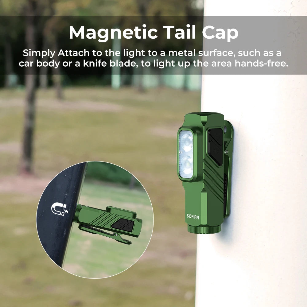Sofirn ST10 Rechargeable Flashlight With Red Light And Magnetic Tail