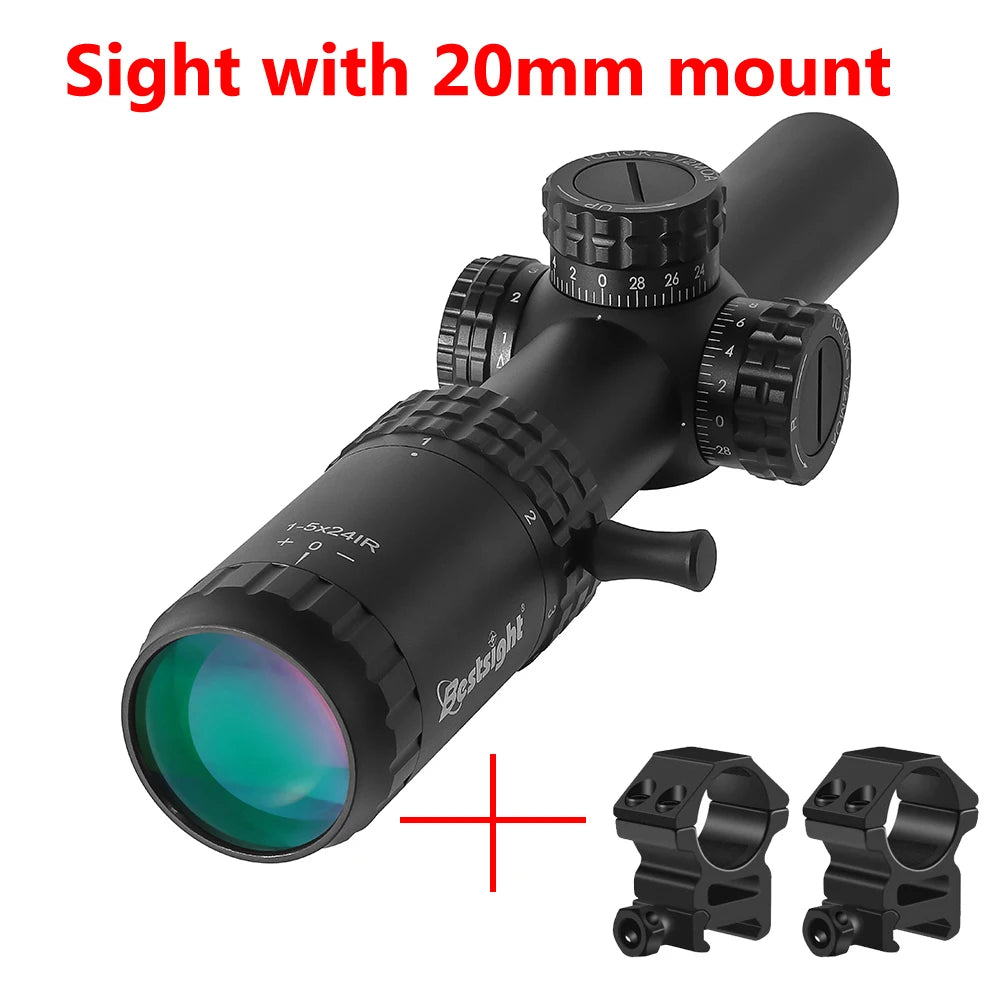 Bestsight Tactical Riflescope With Waterproof Illuminated Reticle