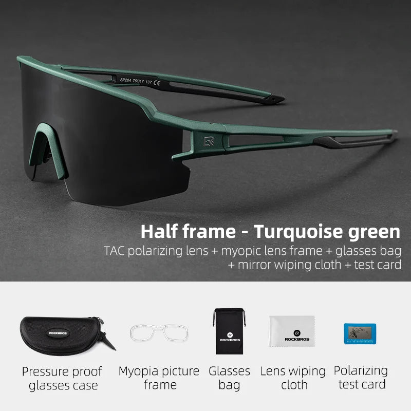 ROCKBROS Cycling Glasses Polarized UV400 Photochromic Sunglasses
