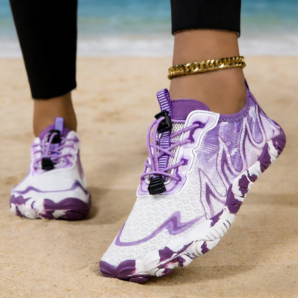 Quick Dry Barefoot Water Shoes With Non Slip Beach Grip