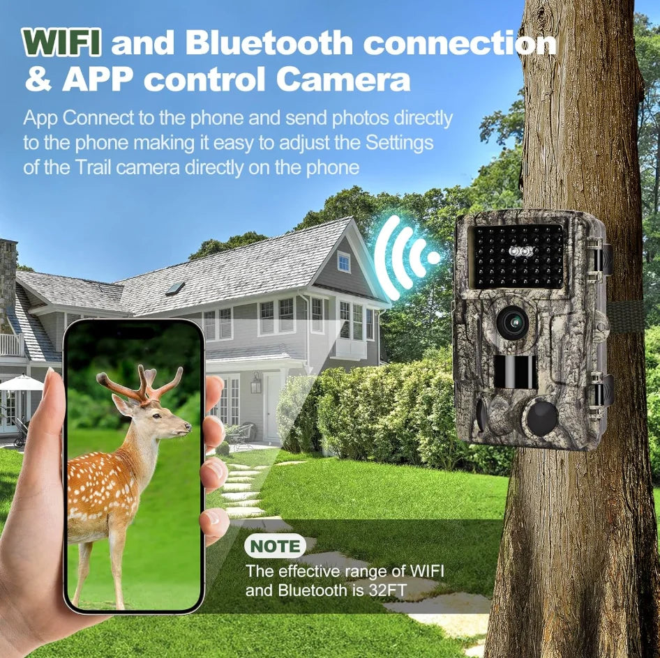 4K Trail Camera With IP66 Waterproof And Infrared Night Vision