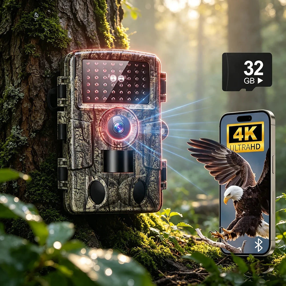 4K Trail Camera With IP66 Waterproof And Infrared Night Vision