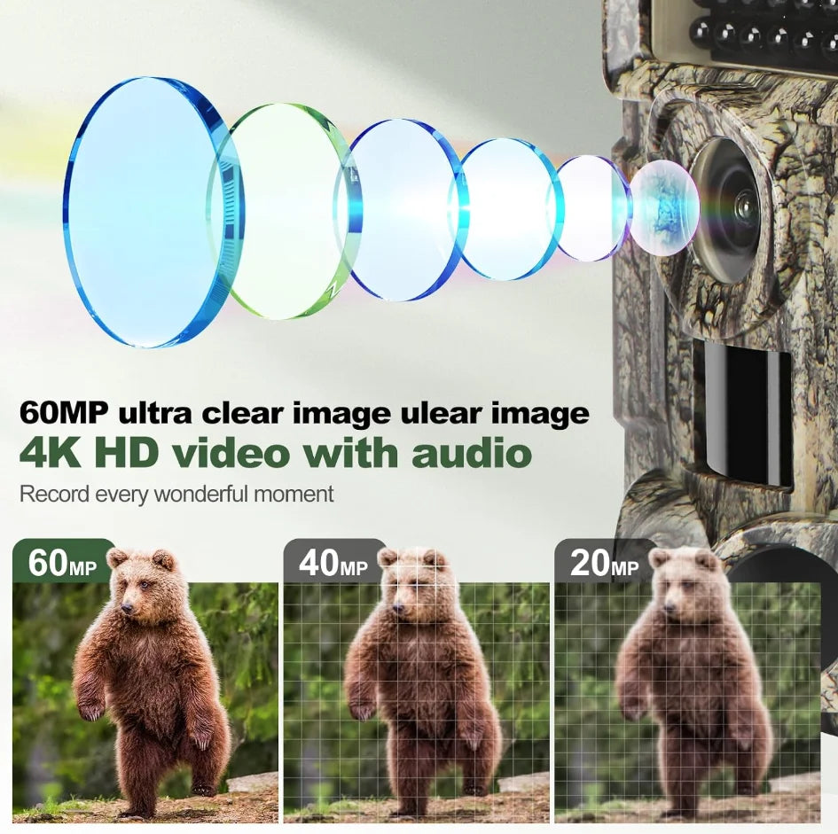 4K Trail Camera With IP66 Waterproof And Infrared Night Vision