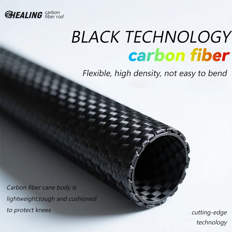 Okhealing Carbon Fiber Foldable Trekking Poles Ultralight Hiking Sticks