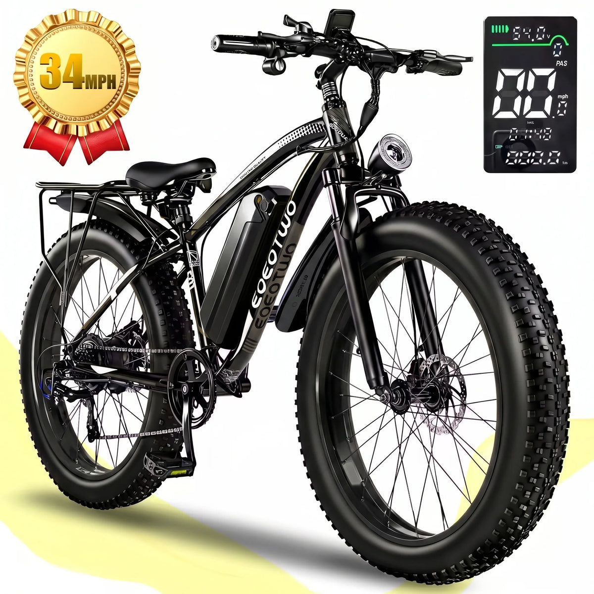 EOEOTWO Fat Tire Electric Bike For Commuting And Travel