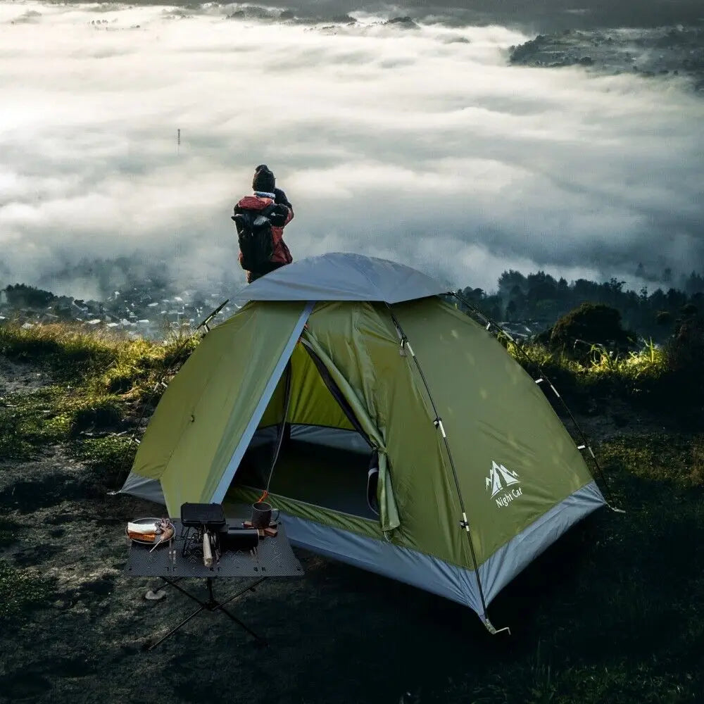 Night Cat Backpacking Camping Tent Easy Clip Setup Rainproof Lightweight