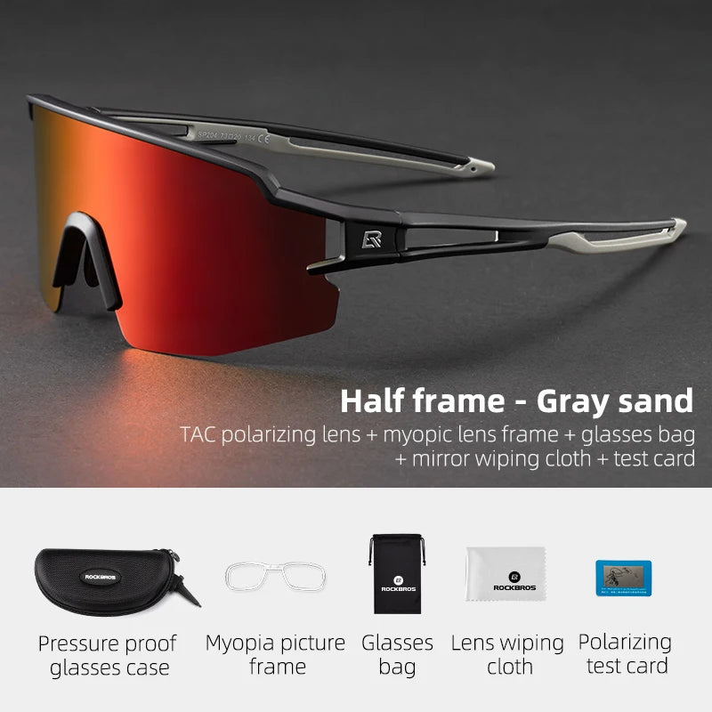 ROCKBROS Cycling Glasses Polarized UV400 Photochromic Sunglasses