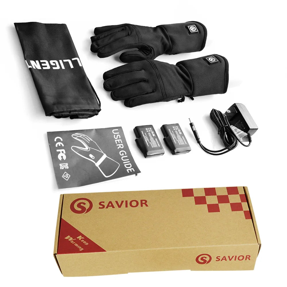 Day Wolf Heated Gloves Liner Winter Rechargeable Warm Skiing Sports