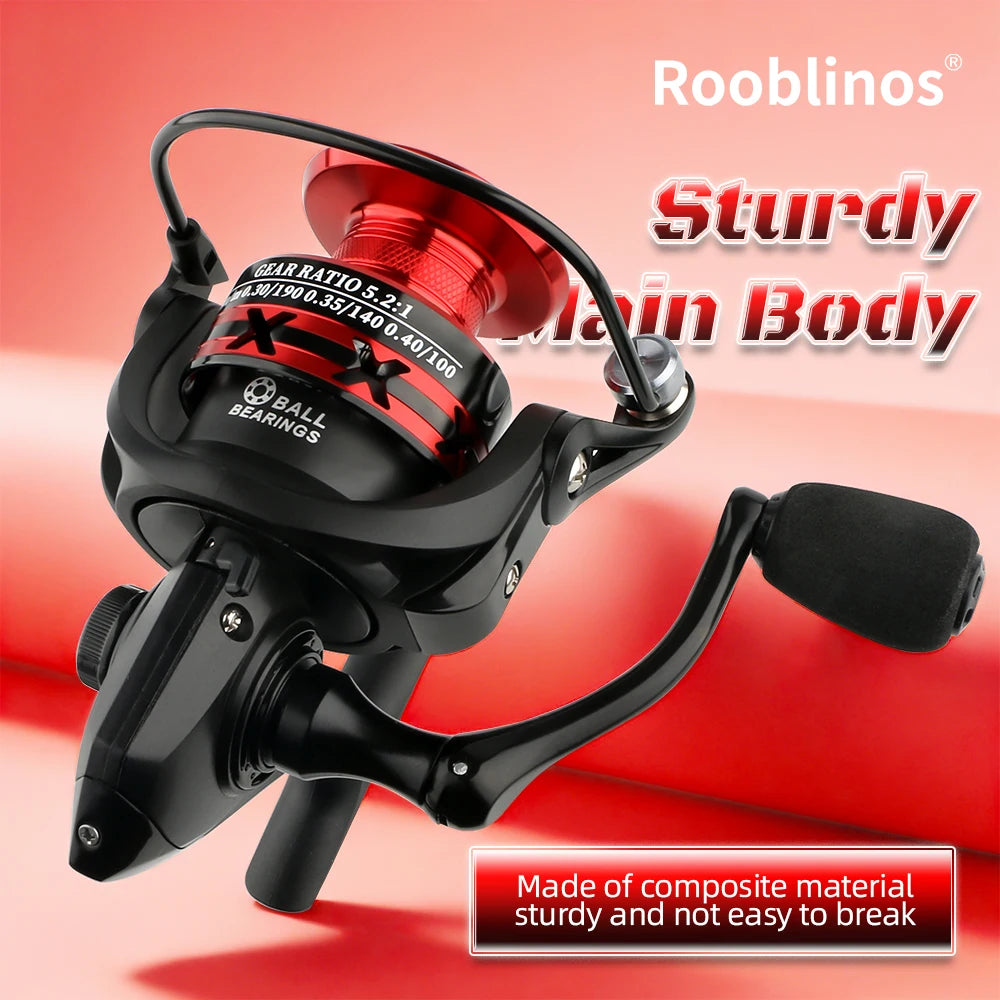 Rooblinos HT Spinning Reel 5.2 Aluminum Sea Lake Lure Casting