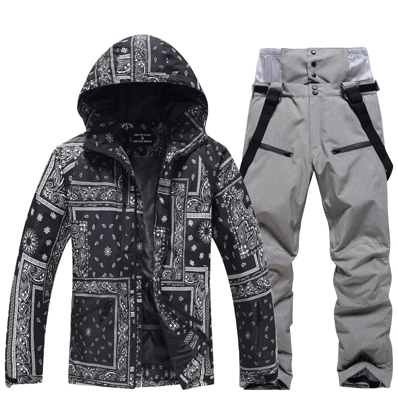 Arctic Queen Waterproof Ski Suit Jacket Pants Snowboard Outdoor Set