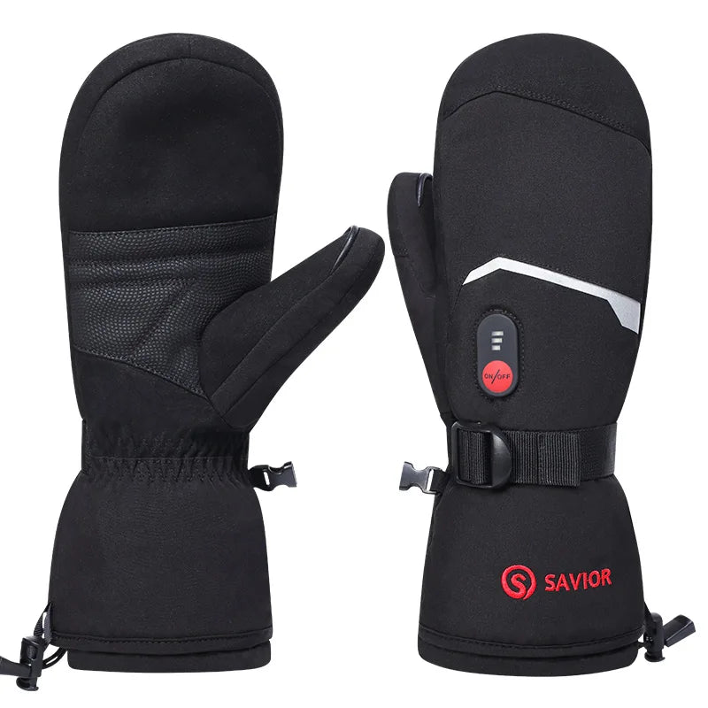 Savior Heat Rechargeable Heated Winter Gloves With Windproof Feature