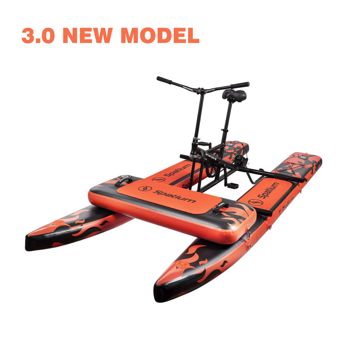 Spatium Adult Inflatable Water Bike With Pontoon And 3-Bladed Propeller