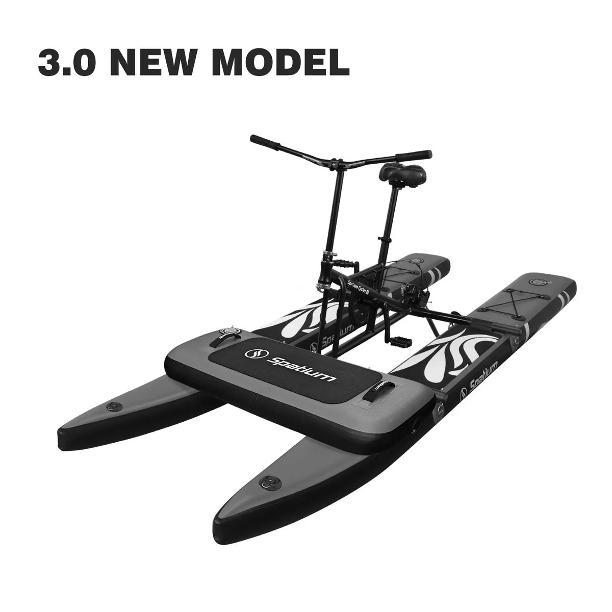 Spatium Adult Inflatable Water Bike With Pontoon And 3-Bladed Propeller