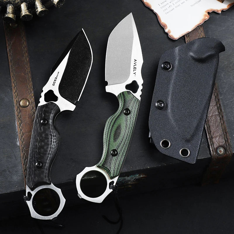 Alvely DC53 Steel Fixed Blade Knife With G10 Handle