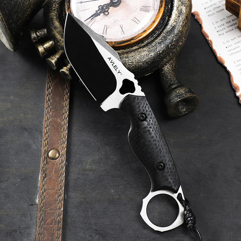 Alvely DC53 Steel Fixed Blade Knife With G10 Handle