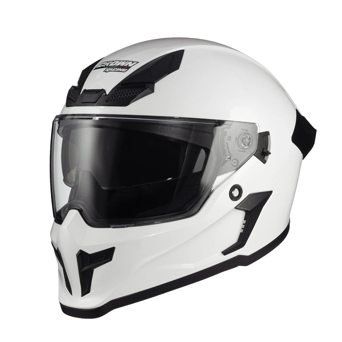 Crown Racing Full Face Motorcycle Helmet DOT Approved Dual Visor