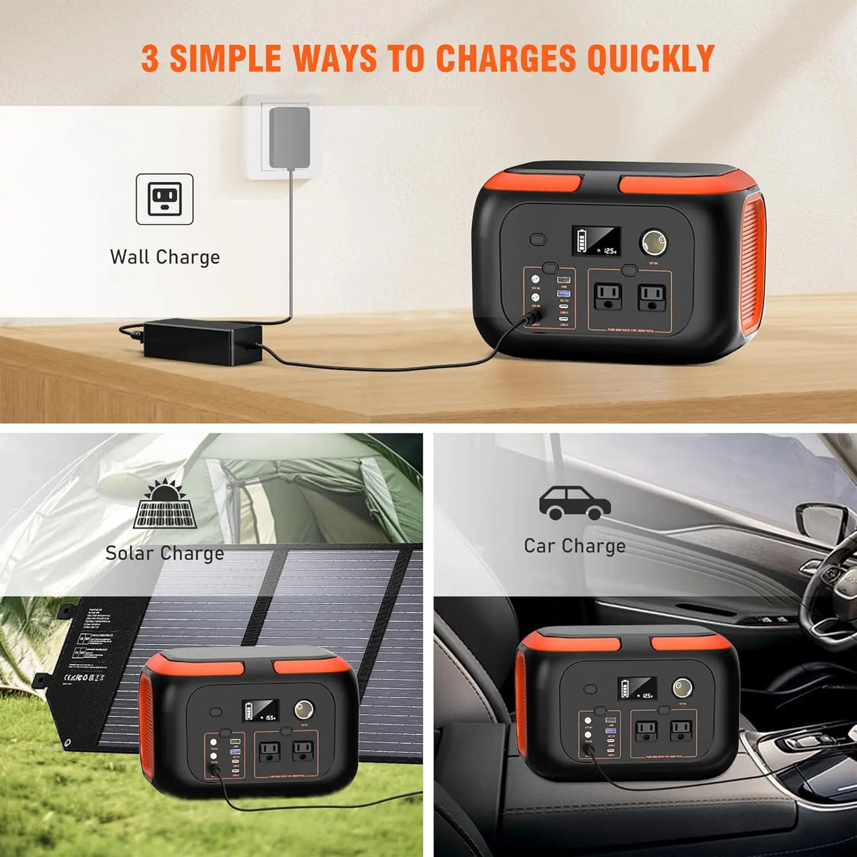 SinKeu Portable Power Station For Camping Travel And Home Use