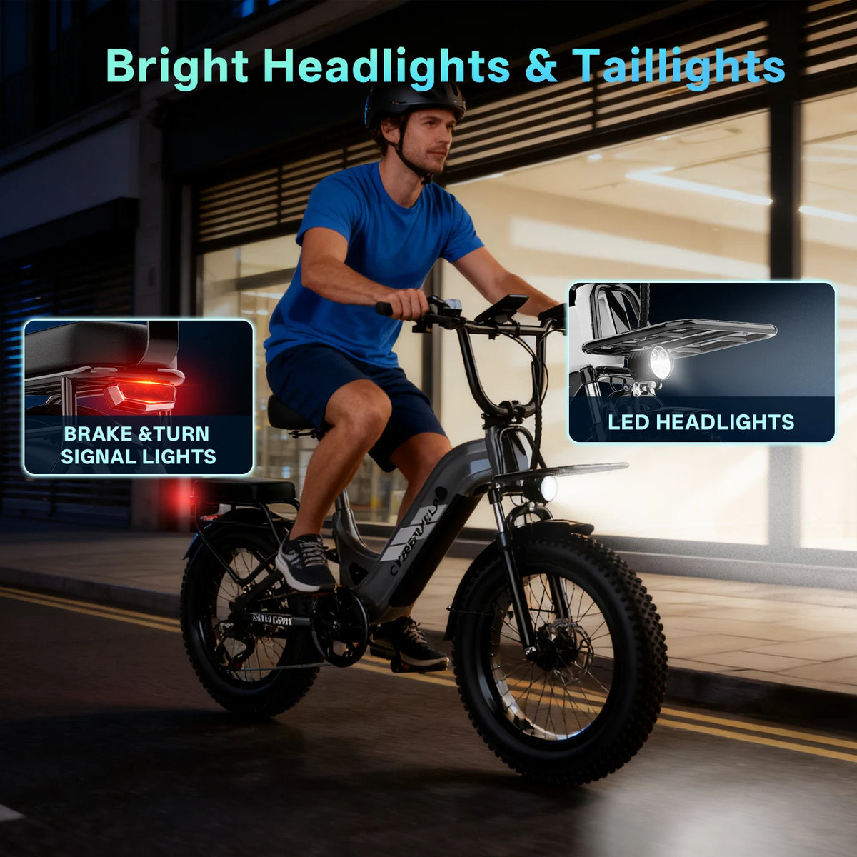 Cybervelo Step Thru Commuter Electric Bike With 1500W Motor