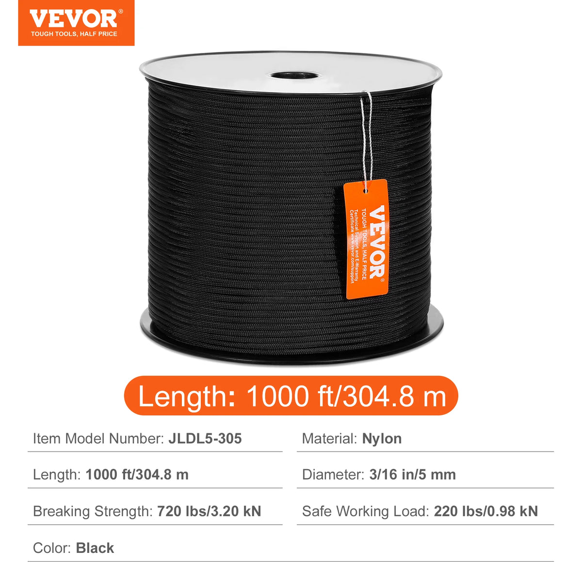 SucceBuy Durable Nylon Cord For Outdoor And Emergency Tasks