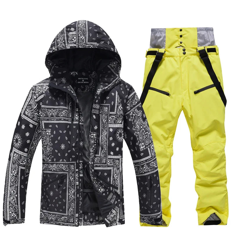 Arctic Queen Waterproof Ski Suit Jacket Pants Snowboard Outdoor Set