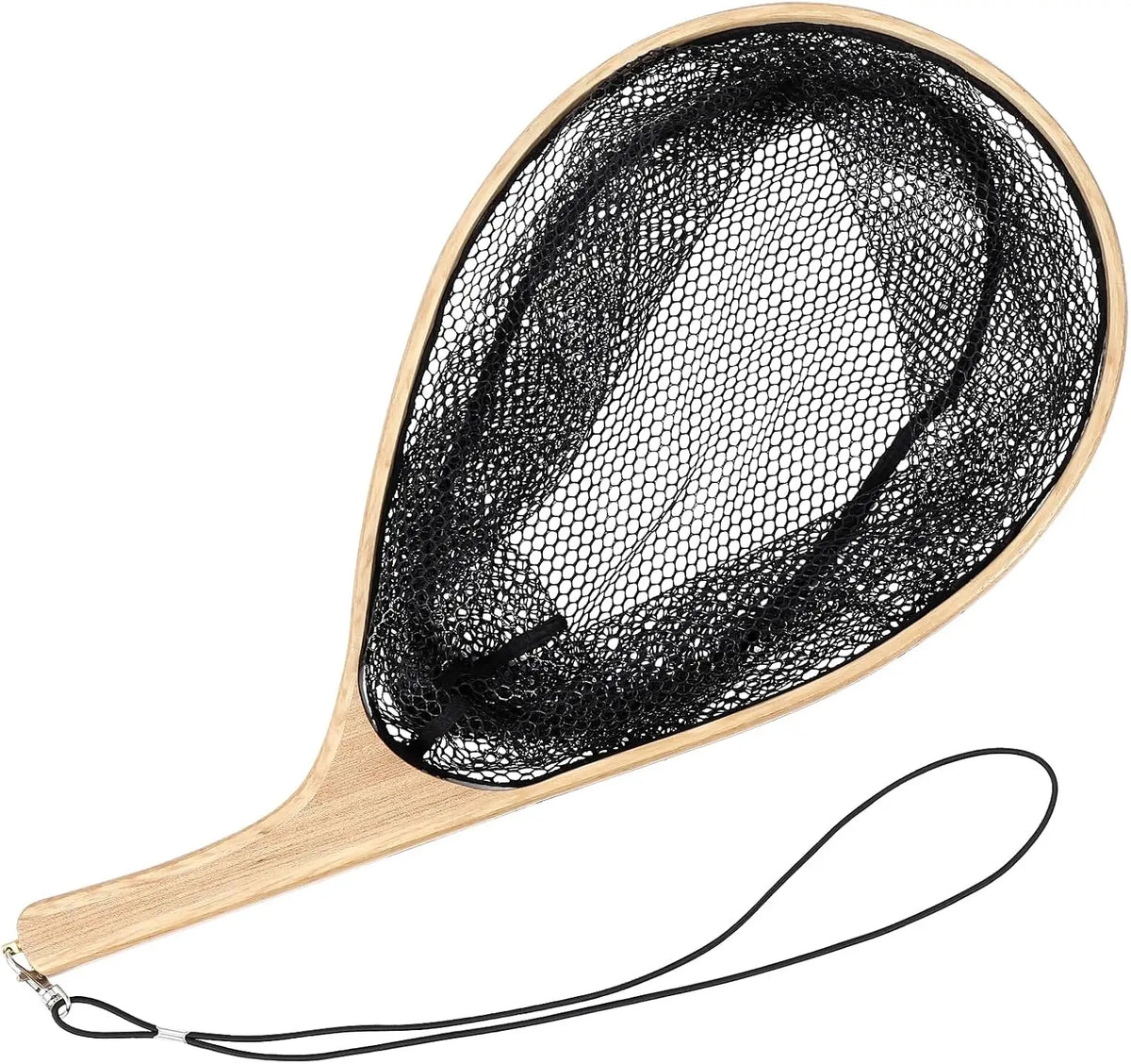 Light Wooden Cast Net With Sturdy Handles For Recreational Angling