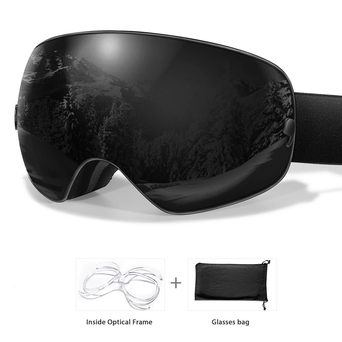 Winter UV400 Anti-Fog Ski Goggles Featuring Durable Polycarbonate Lenses