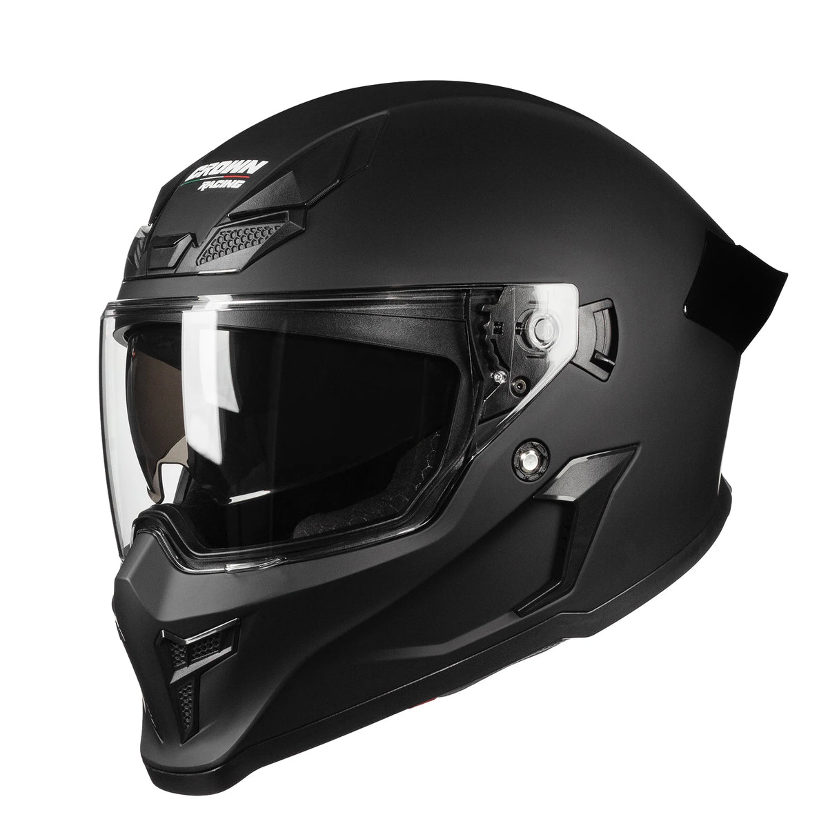 Crown Racing Full Face Motorcycle Helmet DOT Approved Dual Visor