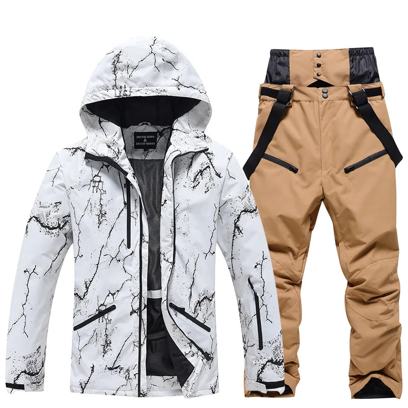 Arctic Queen Waterproof Ski Suit Jacket Pants Snowboard Outdoor Set