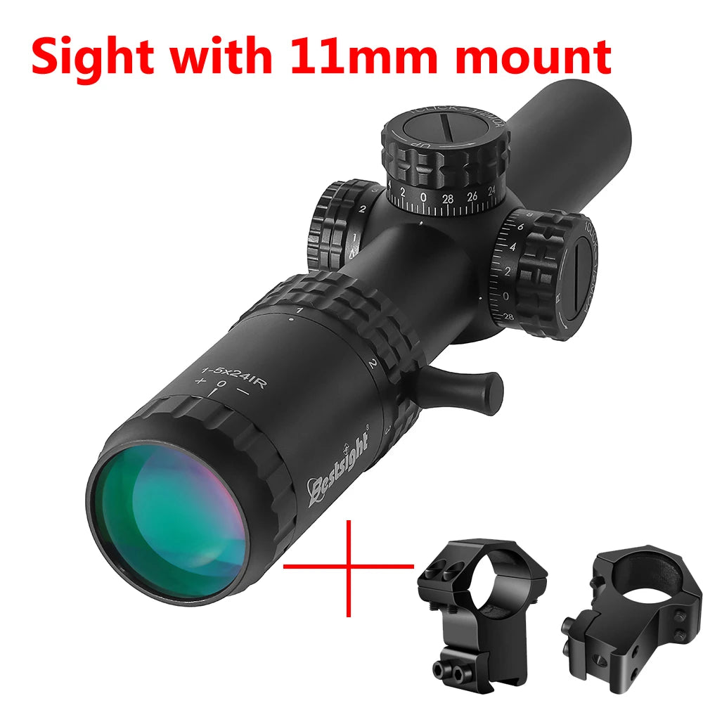 Bestsight Tactical Riflescope With Waterproof Illuminated Reticle