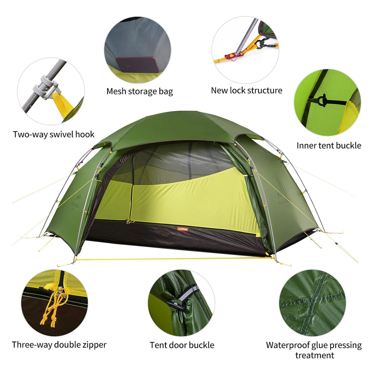 Naturehike Cloud Peak Ultralight Waterproof Four Season Camping Tent