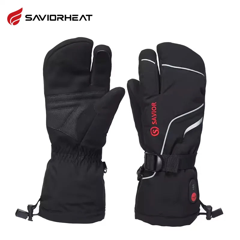 Savior Heat Rechargeable Heated Winter Gloves With Windproof Feature