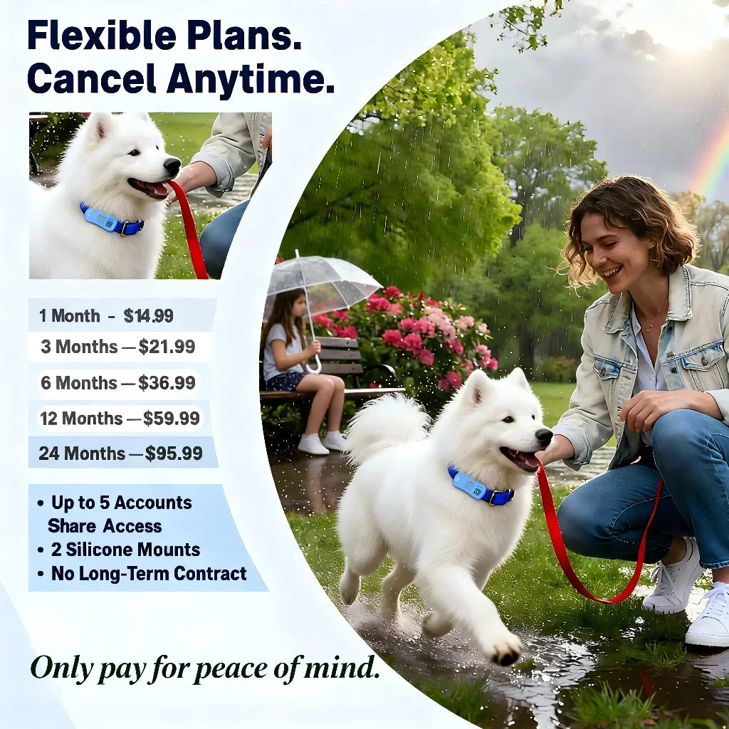 WANWAYTECH GPS Pet Tracker With Unlimited Distance Tracking