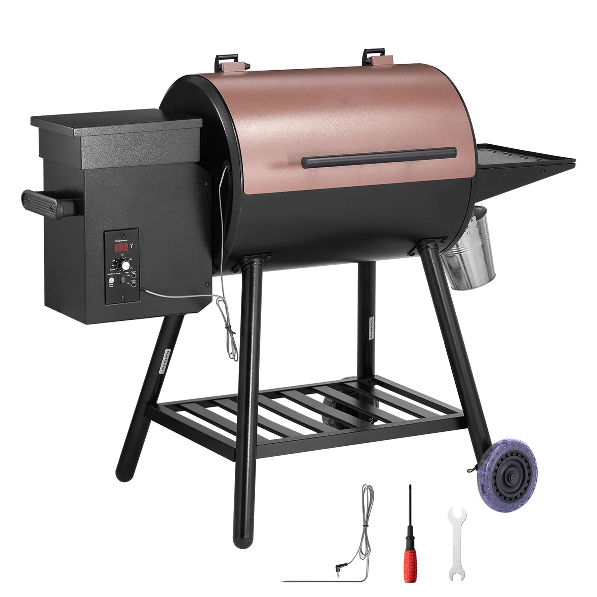 SucceBuy Wood Pellet Grill Smoker With Digital Controller And Probe