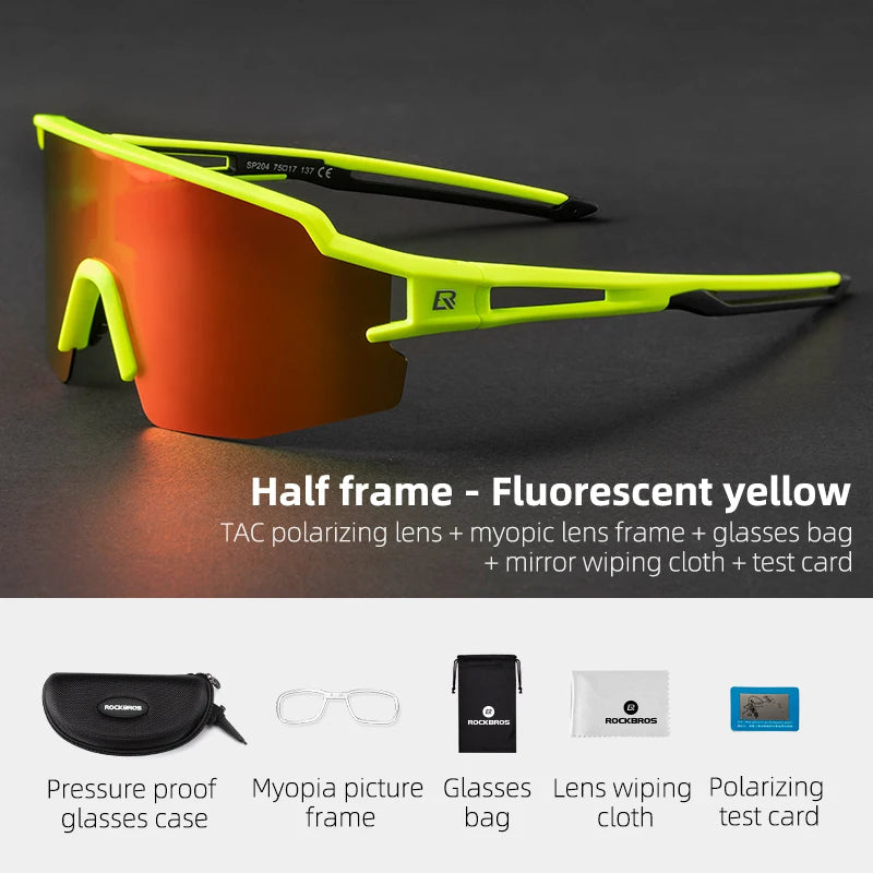 ROCKBROS Cycling Glasses Polarized UV400 Photochromic Sunglasses