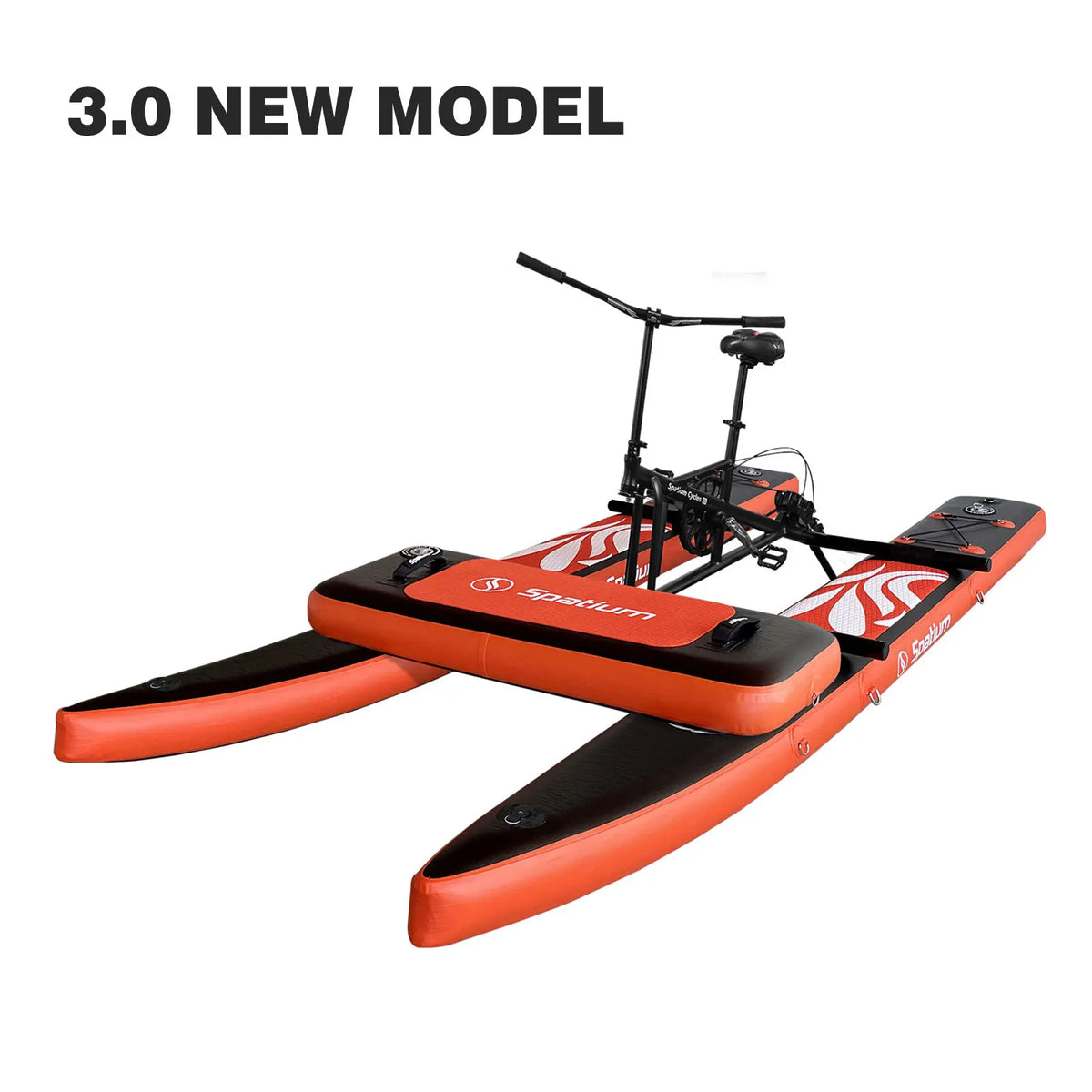 Spatium Adult Inflatable Water Bike With Pontoon And 3-Bladed Propeller