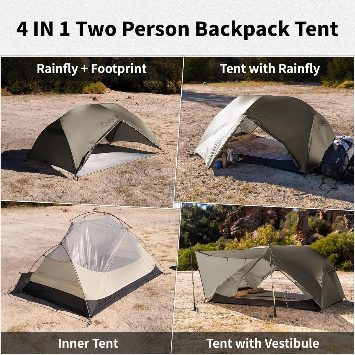 Naturehike Mongar PRO Waterproof Backpacking Camping Tent