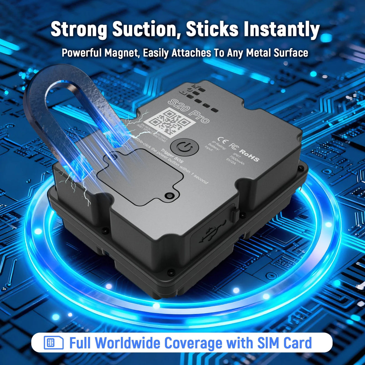 Wireless 4G Magnetic GPS Tracker for Real Time Vehicle Tracking
