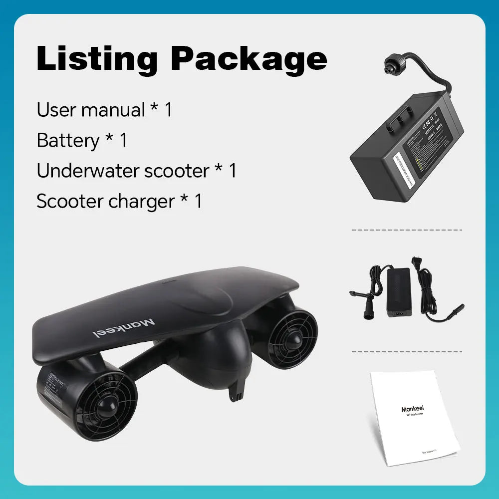 Mankeel Electric Underwater Sea Scooter For Diving And Snorkeling