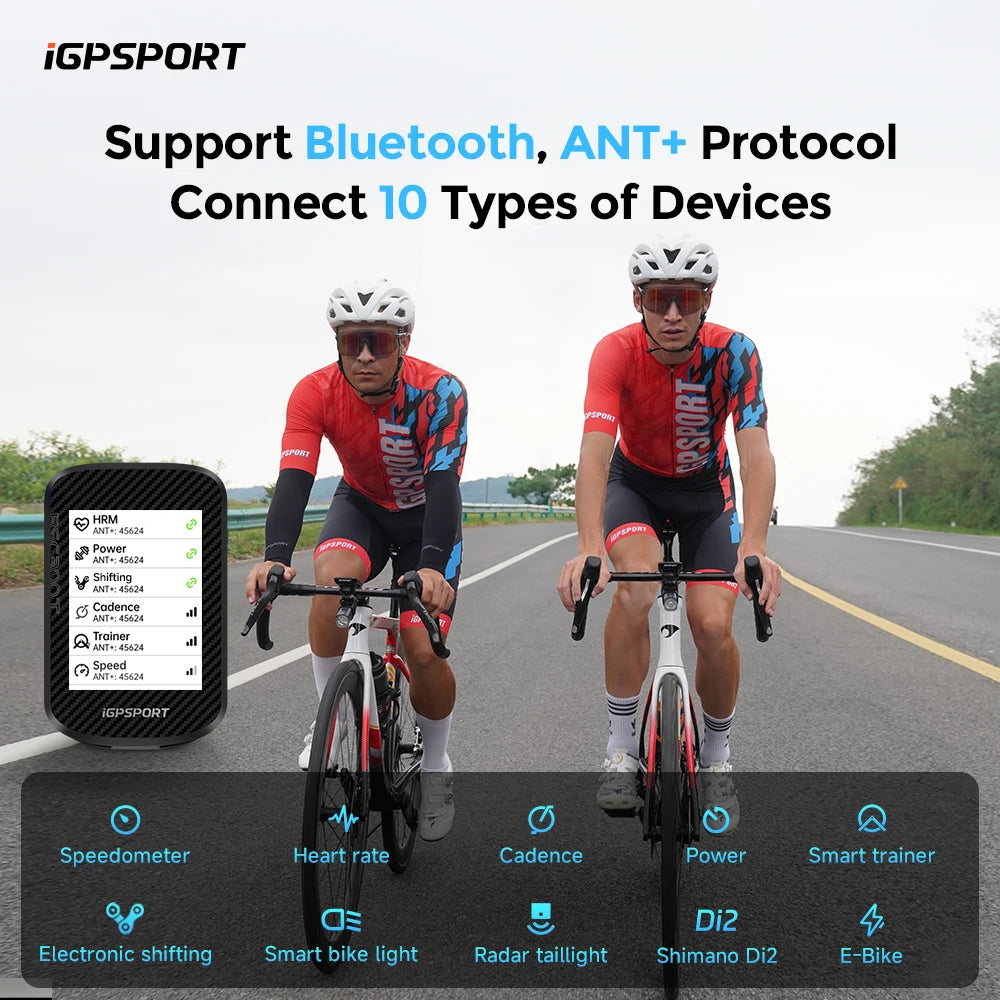 iGPSPORT BSC300T Wireless Touchscreen Cycling Computer With GPS Navigation