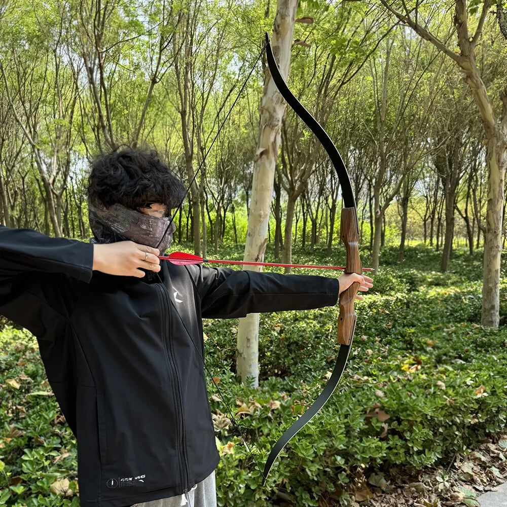 Professional Takedown Recurve Bow Set With Detachable Wood Handle