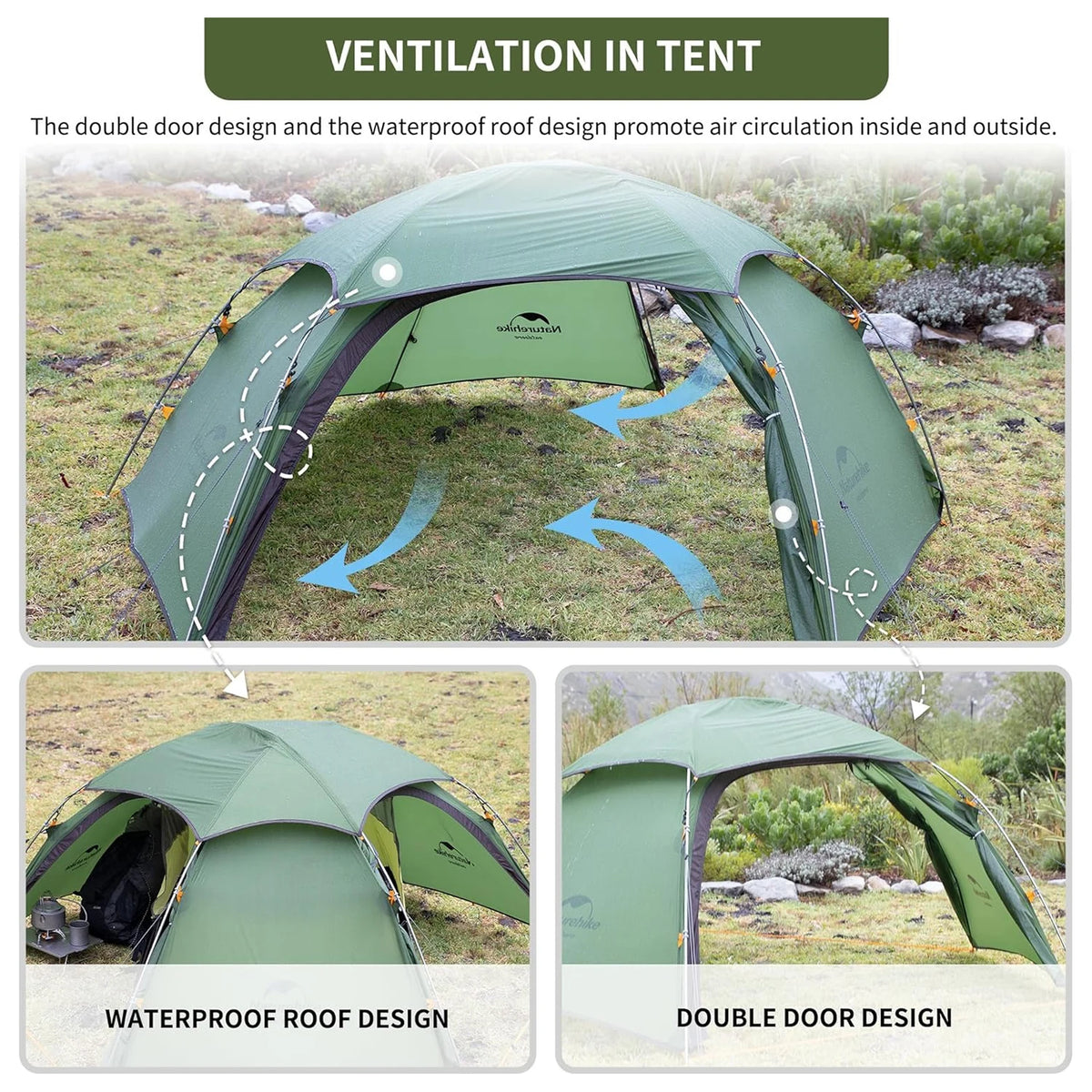 Naturehike Cloud Peak Ultralight Waterproof Four Season Camping Tent