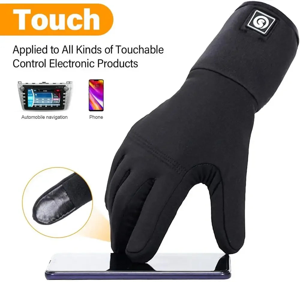 Day Wolf Heated Gloves Liner Winter Rechargeable Warm Skiing Sports