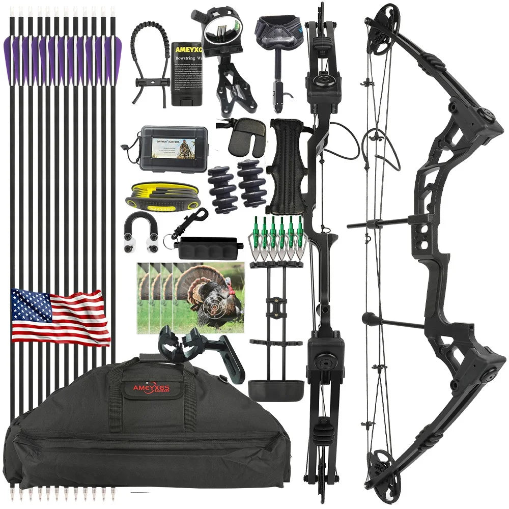 Adjustable Magnesium Alloy Compound Bow For Hunting And Target Shooting