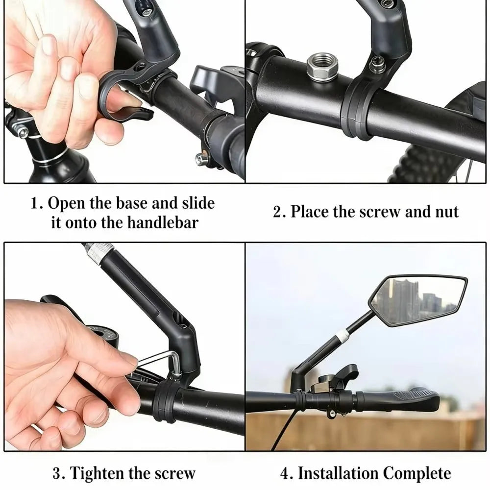 Tosud Adjustable Telescopic Mountain Bicycle Rearview Mirror