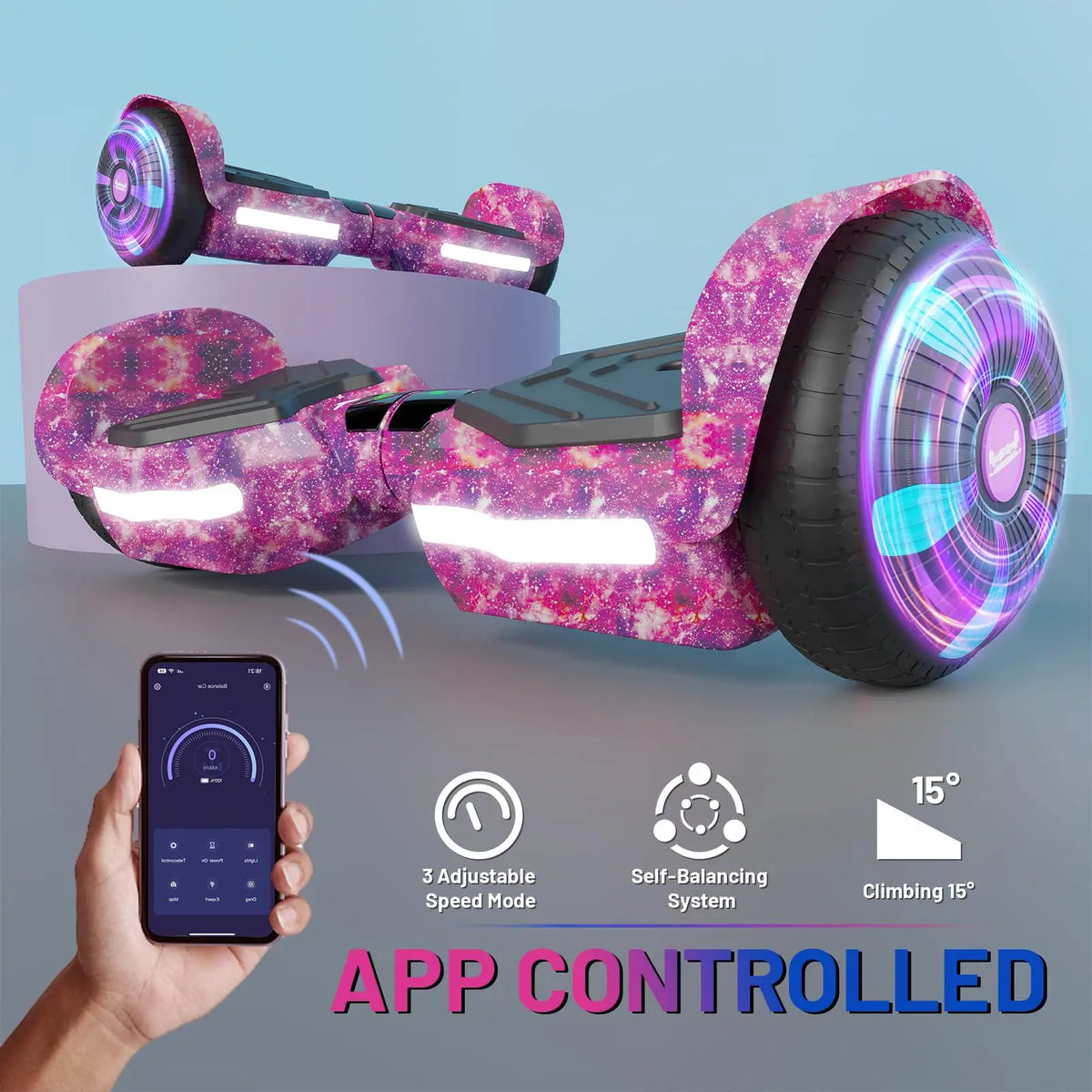 Electric Self Balancing Scooter With Bluetooth Speaker UL2272 Certified
