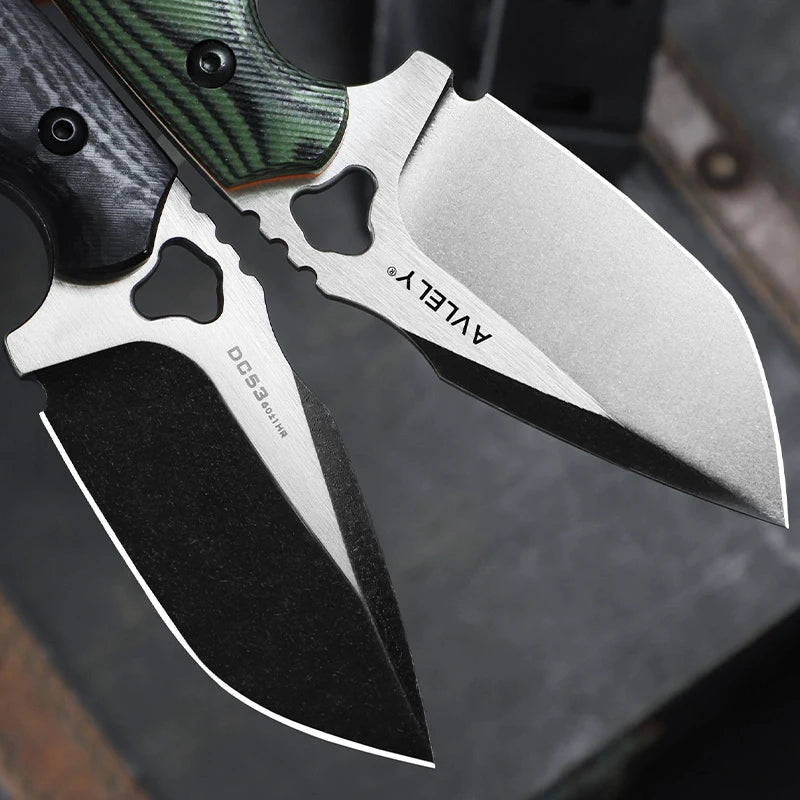 Alvely DC53 Steel Fixed Blade Knife With G10 Handle