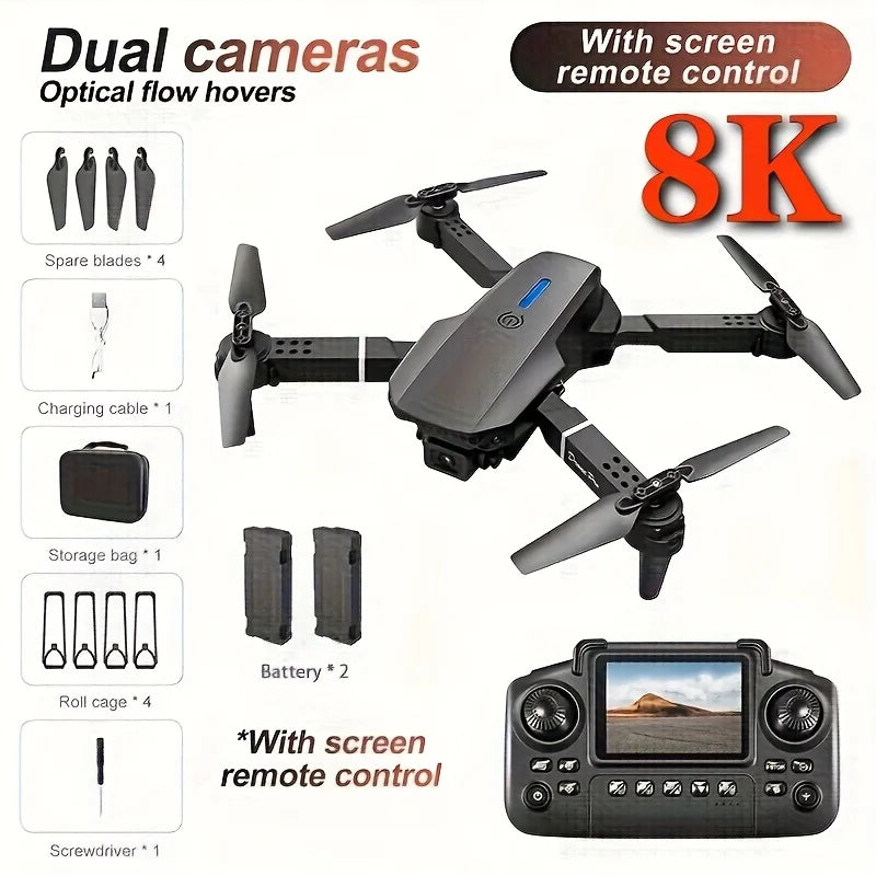 Compact Foldable Drone Featuring Dual Camera And Intelligent Return