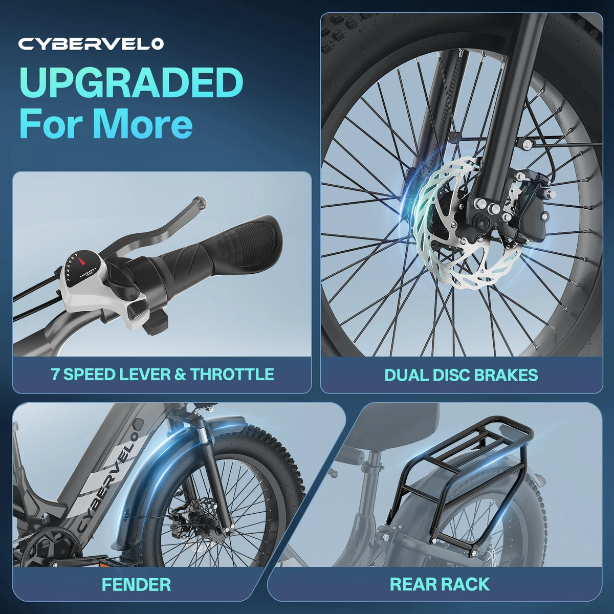 Cybervelo Step Thru Commuter Electric Bike With 1500W Motor