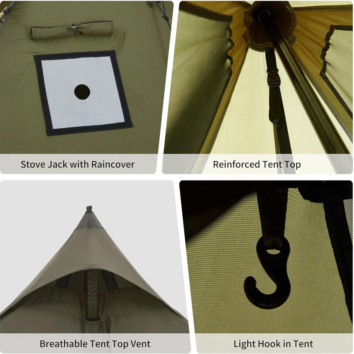 Naturehike Flame Retardant Camping Tent With Chimney Window