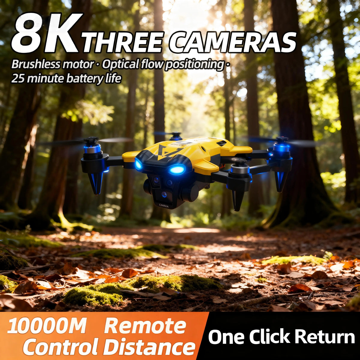 B9 Pro Foldable RC Drone With 4K Camera FPV Positioning